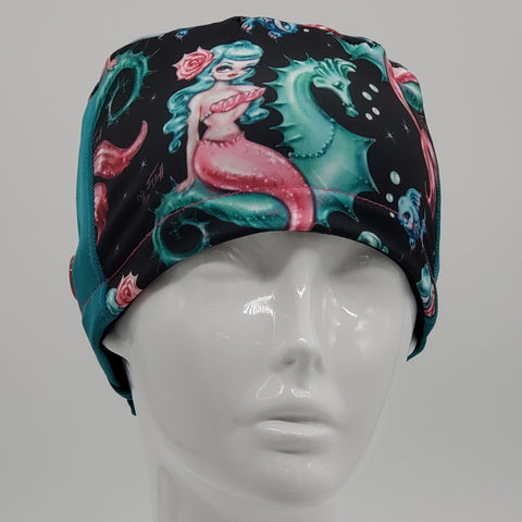 Mermaid Seahorse with Teal Fabric